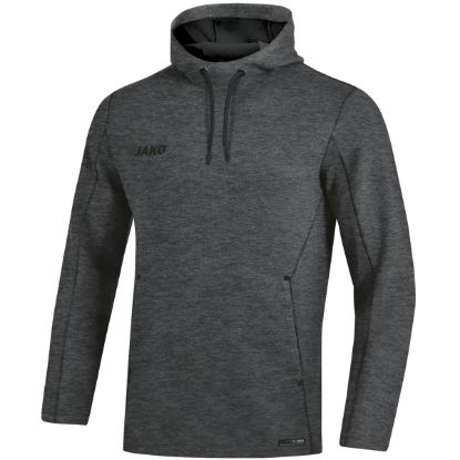 Afbeeldingen van Sweater met kap Premium Basics antraciet gemeleerd